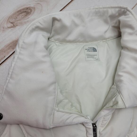 The North Face Pseudio cream quilted vest zip slim - Picture 6 of 11